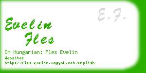 evelin fles business card